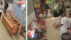কটিয়াদীতে ঢাকঢোল বাজিয়ে শতবর্ষী বাবাকে দাফনের চেষ্টা