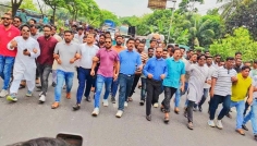 দাউদকান্দিতে ফ্যাসিবাদবিরোধী নাশকতার প্রতিবাদে বিক্ষোভ