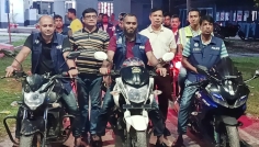 কাউখালীতে পুলিশের মাদক ও সন্ত্রাসবিরোধী মহড়া
