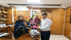দৌলতপুরে নবাগত সহকারী কমিশনার প্রবীর বিশ্বাসের যোগদান