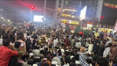 ভারতীয় দূতাবাস অভিমুখে আজাদ পার্টির মশাল মিছিল
