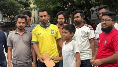 সংবাদ প্রকাশের পরে অসহায় সাদ্দামের পাশে দাড়ালেন জবি ছাত্রদল নেতা শাহরিয়ার