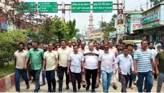 গাইবান্ধায় বিএনপির সতর্ক অবস্থান ও বিক্ষোভ মিছিল