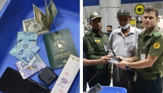 শাহজালালে আনসার সদস্যদের সততায় হারানো ব্যাগ ফিরে পেলেন যাত্রী