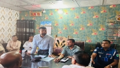 পুশইনের আশঙ্কায় মাধবপুর সীমান্তে বিজিবির কড়া নজরদারি, জরুরি সভা