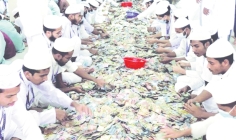 পাগলা মসজিদের দানবাক্সে মিলল ৪৩ বস্তা টাকা     