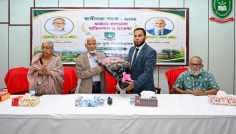 স্বাধীনতা পুরস্কারপ্রাপ্ত দুই বিজ্ঞানীকে সংবর্ধনা দিল গাকৃবি