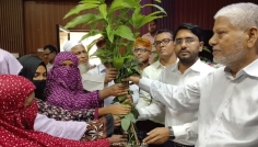 ধামরাইয়ে ২ হাজার ১০০ কৃষকের মাঝে বিনামূল্যে সার, বীজ ও চারা বিতরণ