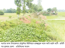 খাল পুনর্খনন প্রকল্পে পুকুর চুরির অভিযোগ   