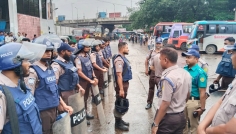 সায়েদাবাদ বাস টার্মিনালে যৌথ অভিযান, পরিত্যক্ত বাস অপসারণ