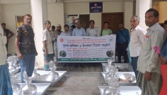 তালতলীতে গোলপাতার গুড় উৎপাদন বৃদ্ধিতে কৃষক প্রশিক্ষণ ও উপকরণ বিতরণ