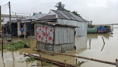 জগন্নাথপুরের কুশিয়ারা নদীর পানি বিপদসীমার উপরে, তীরবর্তী এলাকা প্লাবিত