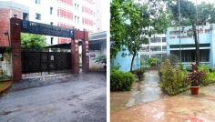 ঢাবির দুই ছাত্রী হল এলাকায় জলাবদ্ধতা নিরসন