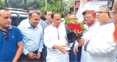 ভাঙ্গায় জাতীয় সংসদের ডেপুটি স্পিকারকে ফুলেল শুভেচ্ছা