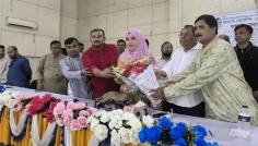ফরিদপুরে হেলেন জেরিন খান এমপিকে গণসংবর্ধনা বিএনপির