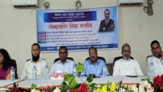 ফুলে সাজানো গাড়িতে শিক্ষা কর্মকর্তাকে রাজকীয় বিদায়