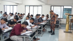 কঠোর নজরদারির মধ্যে ফায়ারফাইটার পদের লিখিত পরীক্ষা গ্রহণ