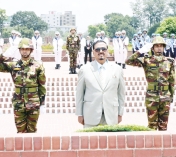 জাতীয় স্মৃতিসৌধে ভারপ্রাপ্ত রাষ্ট্রপতির শ্রদ্ধা নিবেদন