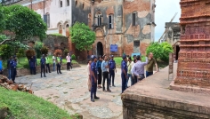 ফ্রান্সের রাষ্ট্রদূতের পুঠিয়া রাজবাড়ি ও জাদুঘর পরিদর্শন 